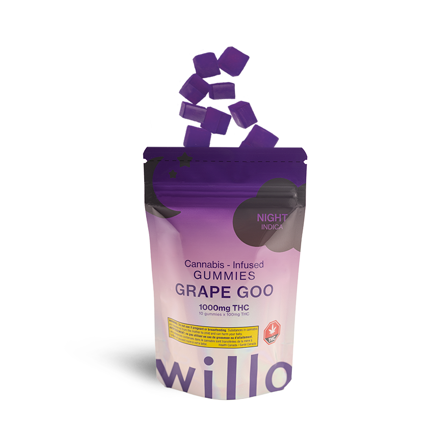 Willo 1000mg THC Grape Goo (Night) Gummies