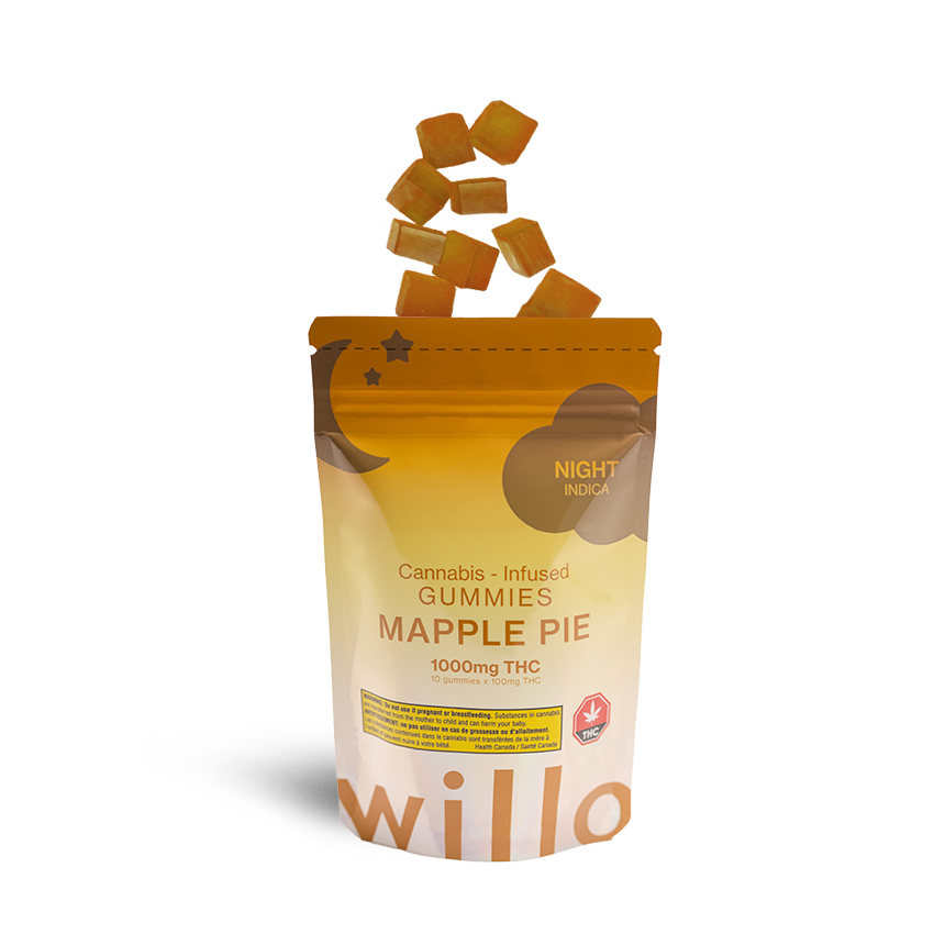 Willo 1000mg THC Mapple Pie (Night) Gummies