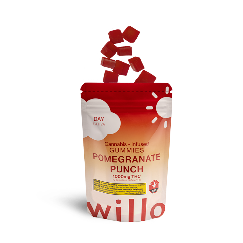 Willo 1000mg THC Pomegranate Punch (Day) Gummies
