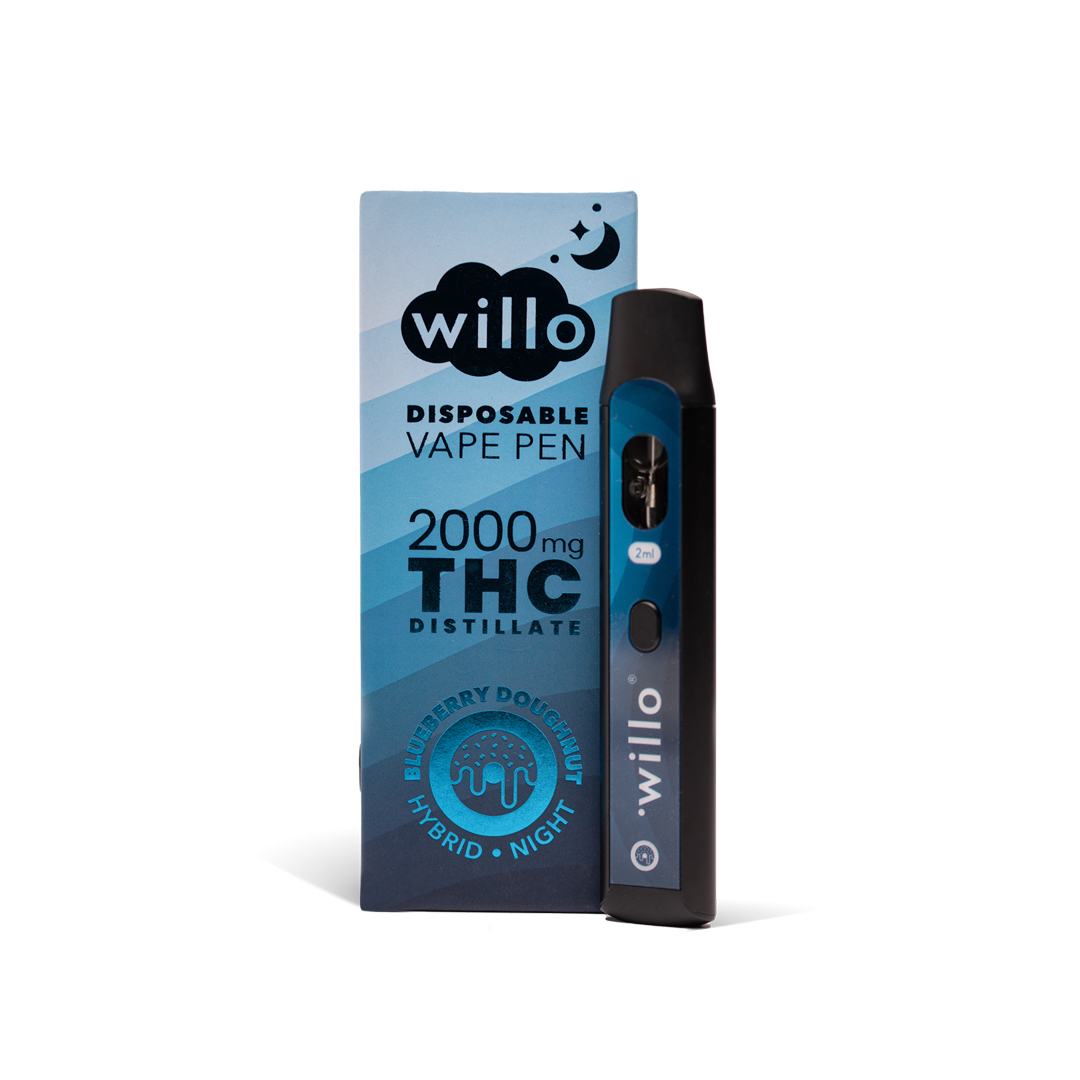 Willo 2000mg THC Disposable Vape Pen - BLUEBERRY DOUGHNUT