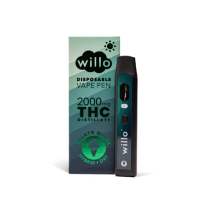 Willo 2000mg THC Disposable Vape Pen - GELATO MINTZ